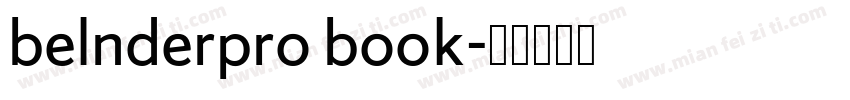 belnderpro book字体转换